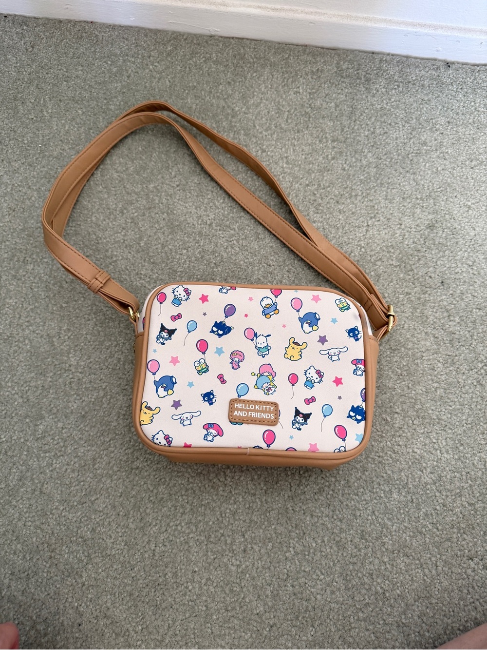 Hello kitty and friends Tan Crossbody Bag
